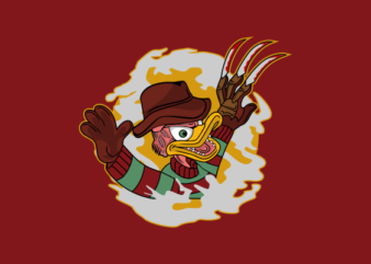 Freddy Duck t shirt graphic design