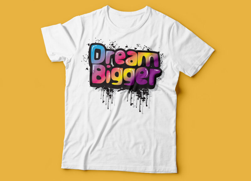 five tshirt graffiti design | graffiti tshirt design