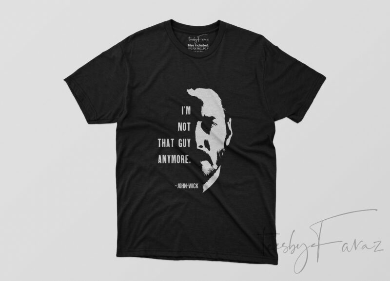 John Wick Inspired | Quotes Pack of 12 T shirt Design commercial use t-shirt design