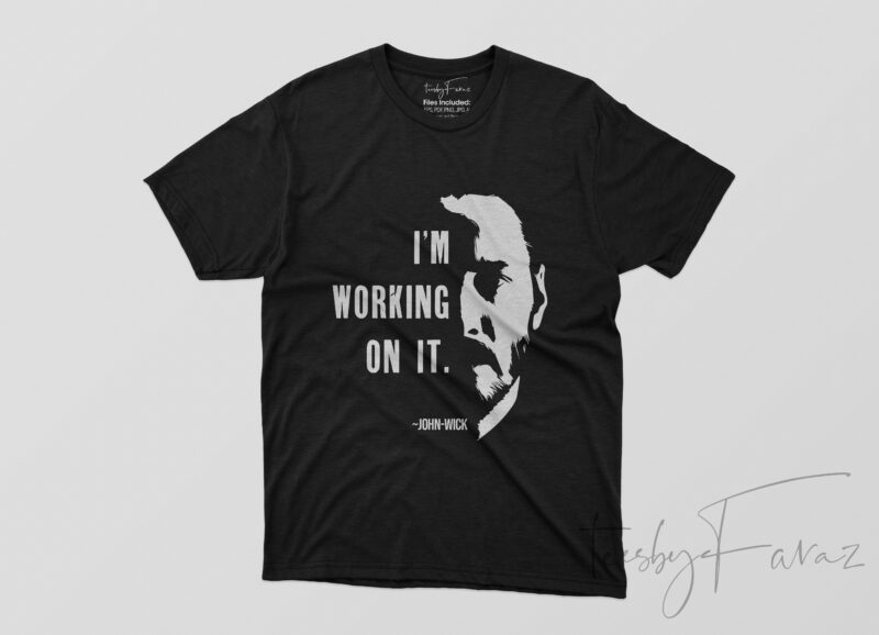 John Wick Inspired | Quotes Pack of 12 T shirt Design commercial use t-shirt design