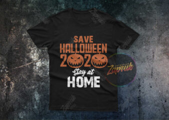 Save Halloween 2020 Stay at Home SVG PNG