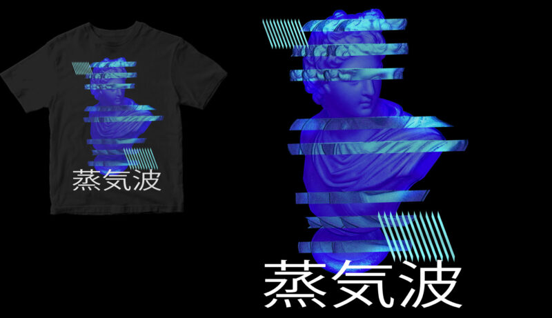 6 vaporwave hight quality design bundles