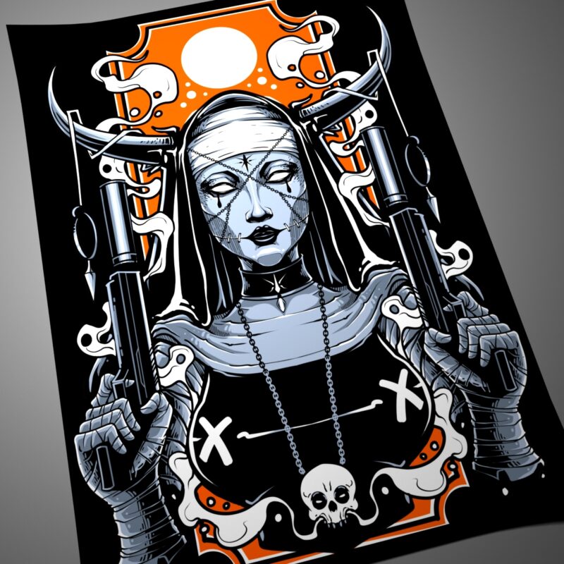 the nun tshirt design