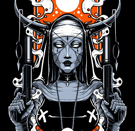 The nun tshirt design