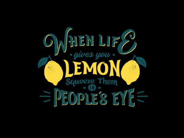 Lemon t shirt vector graphic