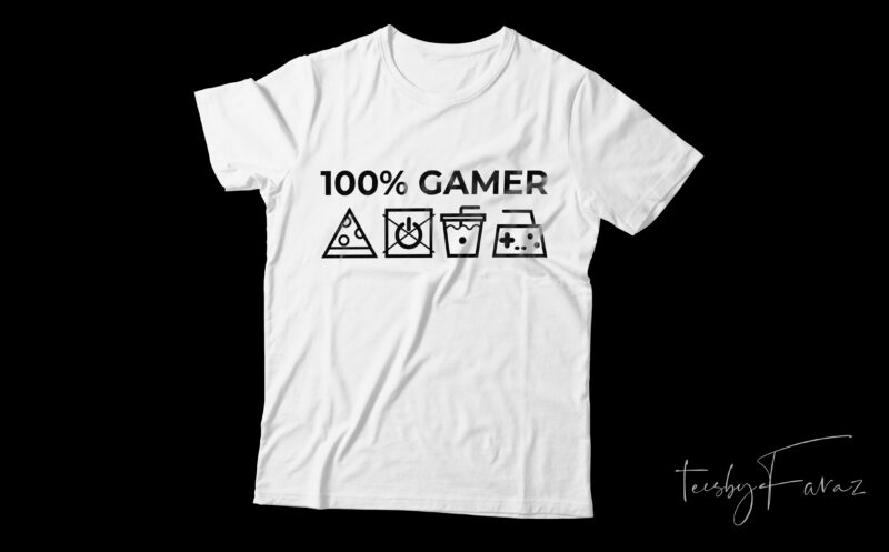 Gaming T shirts | Pack of 25 top notch designs with editable files | Ready to print