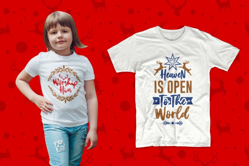 t-shirt vector Christmas t shirt design bundle vector, Typography Christmas designs for t-shirt, Christmas quotes t shirt design svg png psd