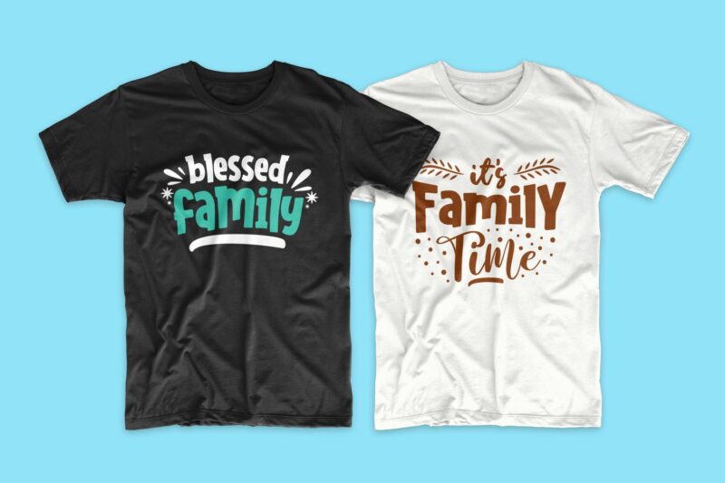 Family t-shirt design quotes bundle, Motivational inspirational t shirt designs bundles. Family svg bundle vector pack. Family typography.