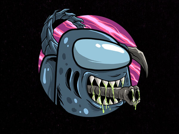 Alien imposter t shirt vector