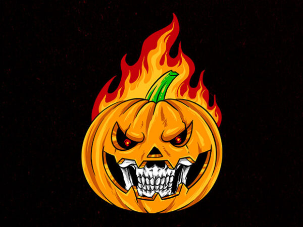 Smiling pumpkin t shirt template vector