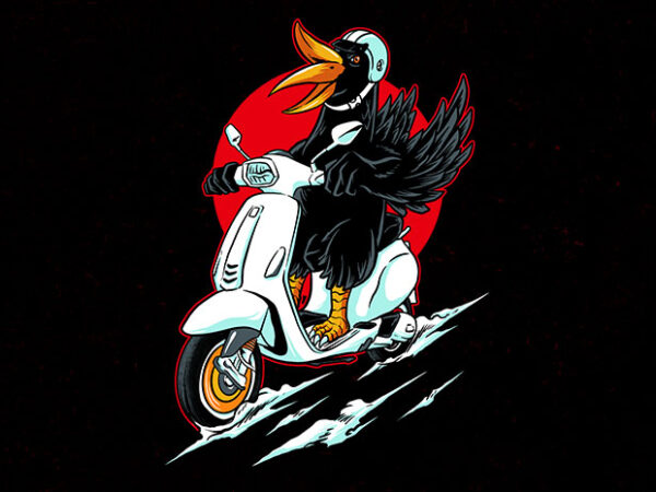 Bird rider t shirt template