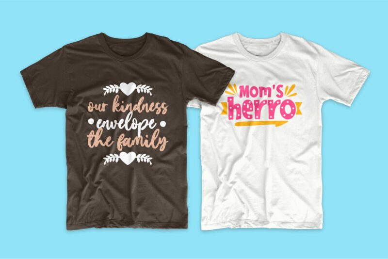 Family t-shirt design quotes bundle, Motivational inspirational t shirt designs bundles. Family svg bundle vector pack. Family typography.