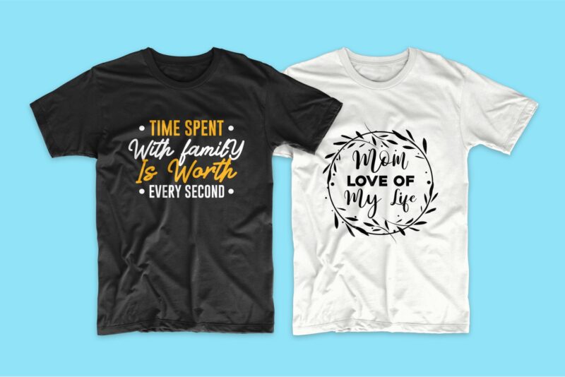 Family t-shirt design quotes bundle, Motivational inspirational t shirt designs bundles. Family svg bundle vector pack. Family typography.