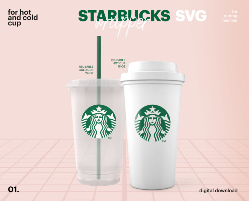 Starbucks SVG, Logo And Wrap Starbucks Halloween SVG, Reusable Starbucks Cup SVG, Starbucks Venti Cup, Starbucks Grande Cup,Svg Png Cut File