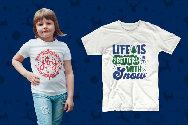 t-shirt vector Christmas t shirt design bundle vector, Typography Christmas designs for t-shirt, Christmas quotes t shirt design svg png psd