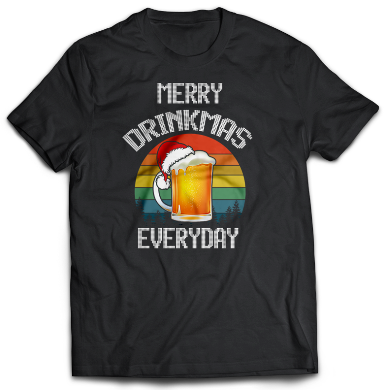t-shirt vector 108 CHRISTMAS tshirt designs bundles jpg png Transparent and PSD File editable text layers