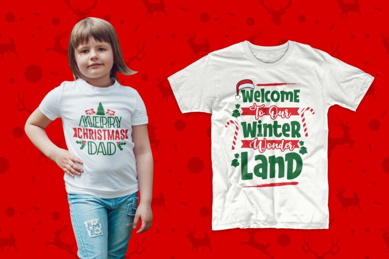 t-shirt vector Christmas t shirt design bundle vector, Typography Christmas designs for t-shirt, Christmas quotes t shirt design svg png psd