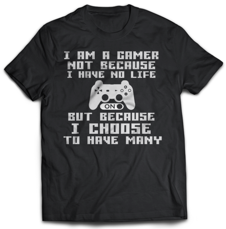 71 GAMER Gaming Tshirt best of gamer 2020 designs bundle editable PSD NEW REVISION