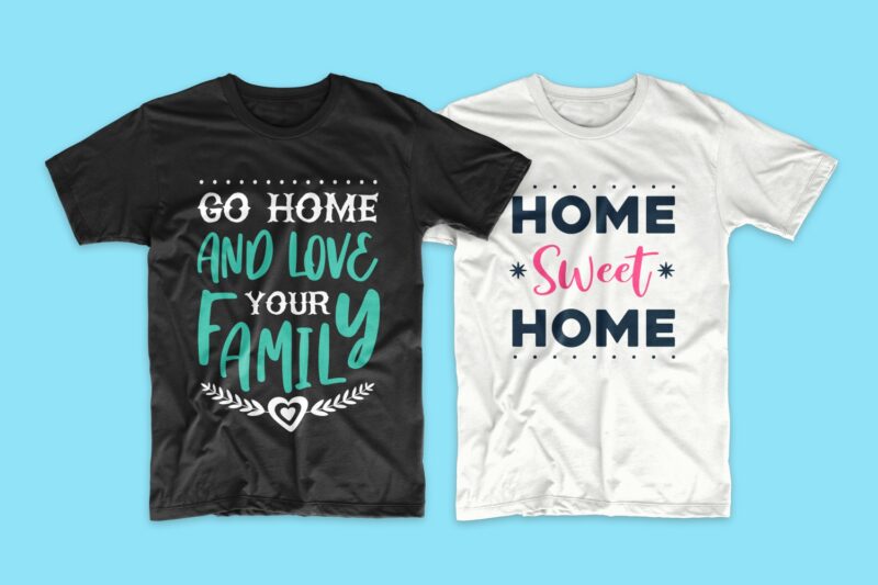 Family t-shirt design quotes bundle, Motivational inspirational t shirt designs bundles. Family svg bundle vector pack. Family typography.