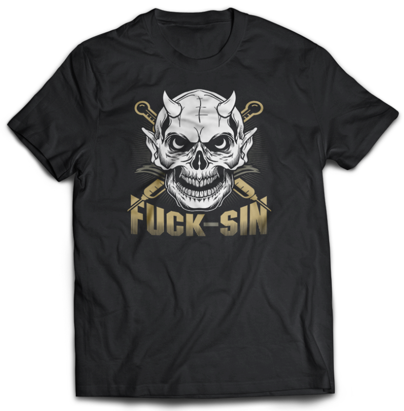 84 SKULL tshirt design