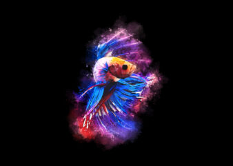 BEAUTIFUL BETTA FISH t shirt template