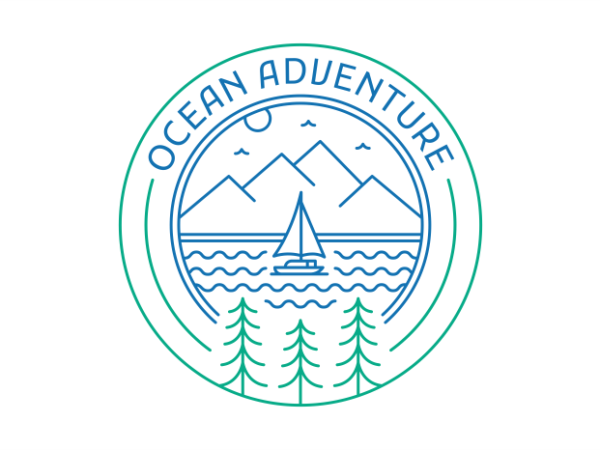 Ocean adventure t shirt design online