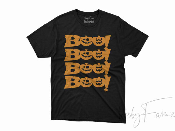 Halloween art t shirt design | boo! scary pumpkins t shirt art for sale Halloween art t shirt design | boo! scary pumpkins t shirt art for sale