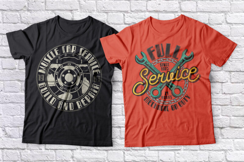 Eight Cylinder. Editable T-shirt designs with fonts!