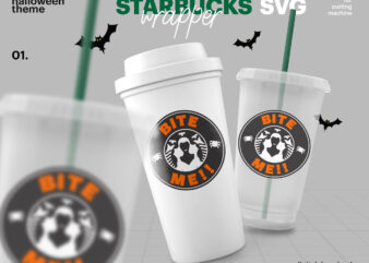 Starbucks Cup SVG, Reusable Starbucks Cup Logo And Wrap, Halloween Starbucks Logo SVG, Starbucks Cold Cup 24 Oz, Hot Cup 16 Oz SVG, Cricut t shirt template vector
