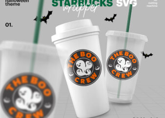 Logo And Wrap Halloween Starbucks SVG, Starbucks Reusable Hot & Cold Cup SVG, Starbucks Bundle SVG, Svg Instant Download,Starbucks Cup Svg