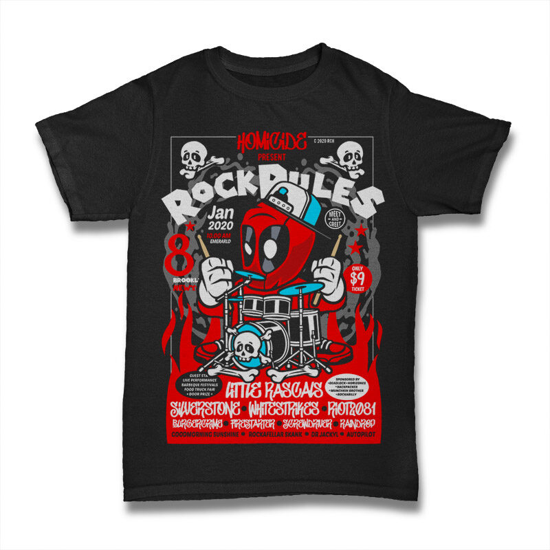 126 Pop Culture Tshirt Designs Bundle #1