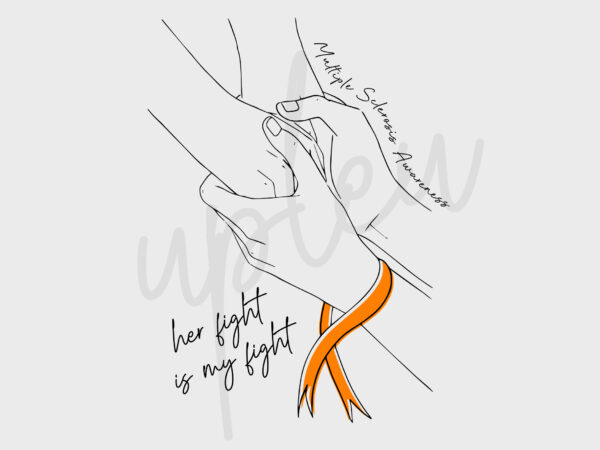 Line art multiple sclerosis svg, multiple sclerosis awareness svg, orange ribbon svg, line art svg, fight cancer svg, awareness tshirt svg