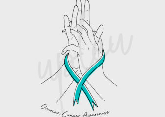 Line Art Ovarian Cancer SVG, Ovarian Cancer Awareness SVG, Teal Ribbon SVG, Fight Cancer svg, Line Art svg, Awareness Tshirt svg, Cricut