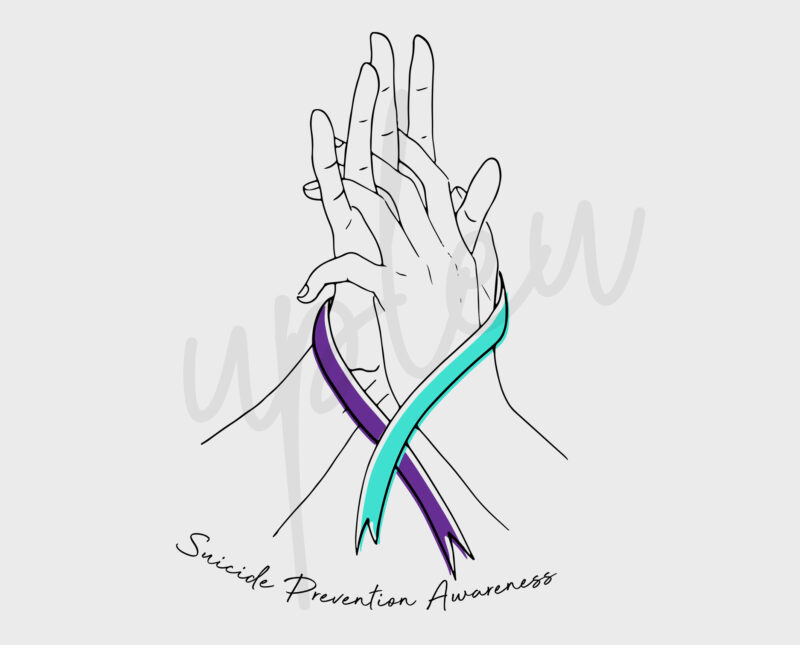 Line Art Suicide Prevention SVG, Suicide Prevention Awareness SVG, Purple Ribbon SVG,Line Art svg, Fight Cancer svg, Awareness Tshirt svg