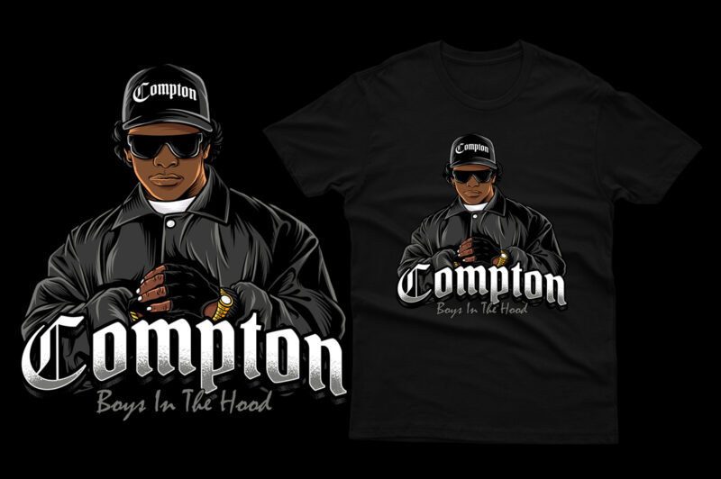 10 Eazy Compton Design Bundle 100% Vector AI, EPS, SVG, PNG, CDR