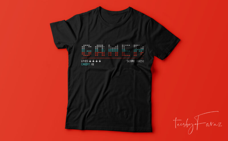 Gaming T shirts | Pack of 25 top notch designs with editable files | Ready to print