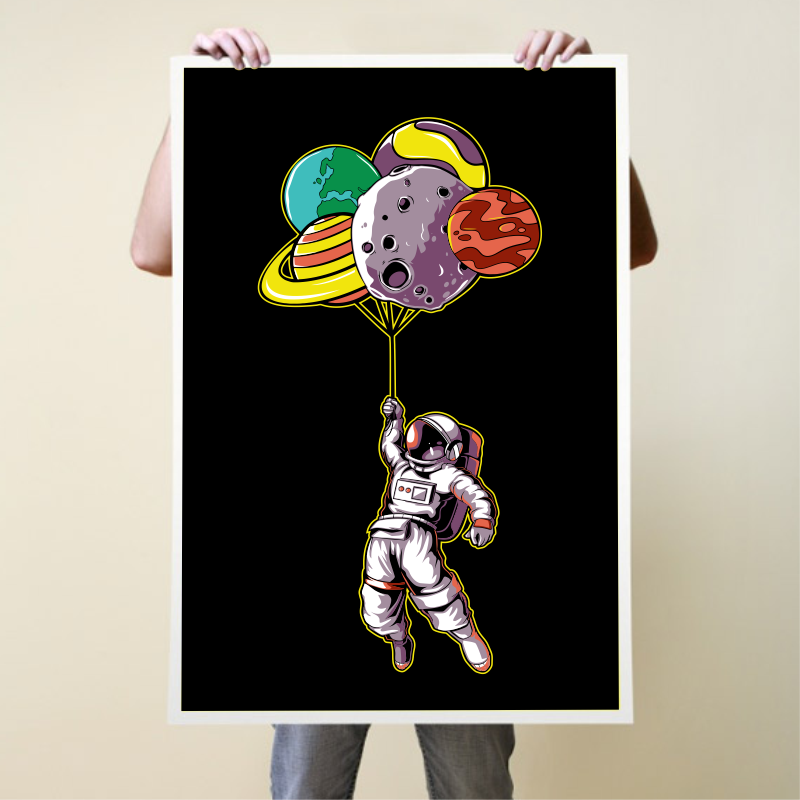 t-shirt vector Astronaut T-shirt Designs Bundle Part 3