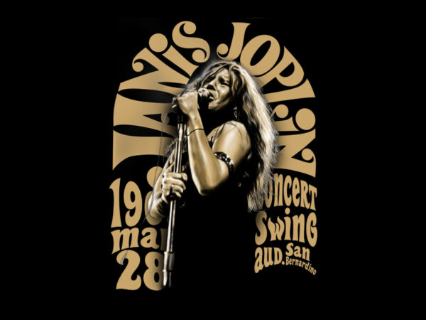 Janis joplin vector clipart