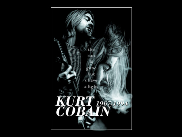 Kurt cobain t shirt vector art