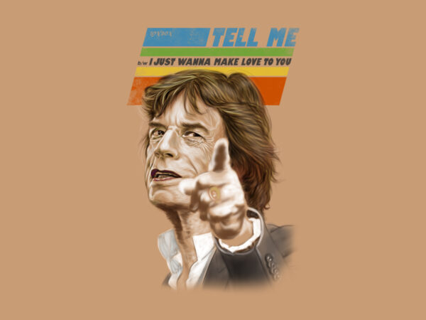 Mick jagger 2 t shirt designs for sale