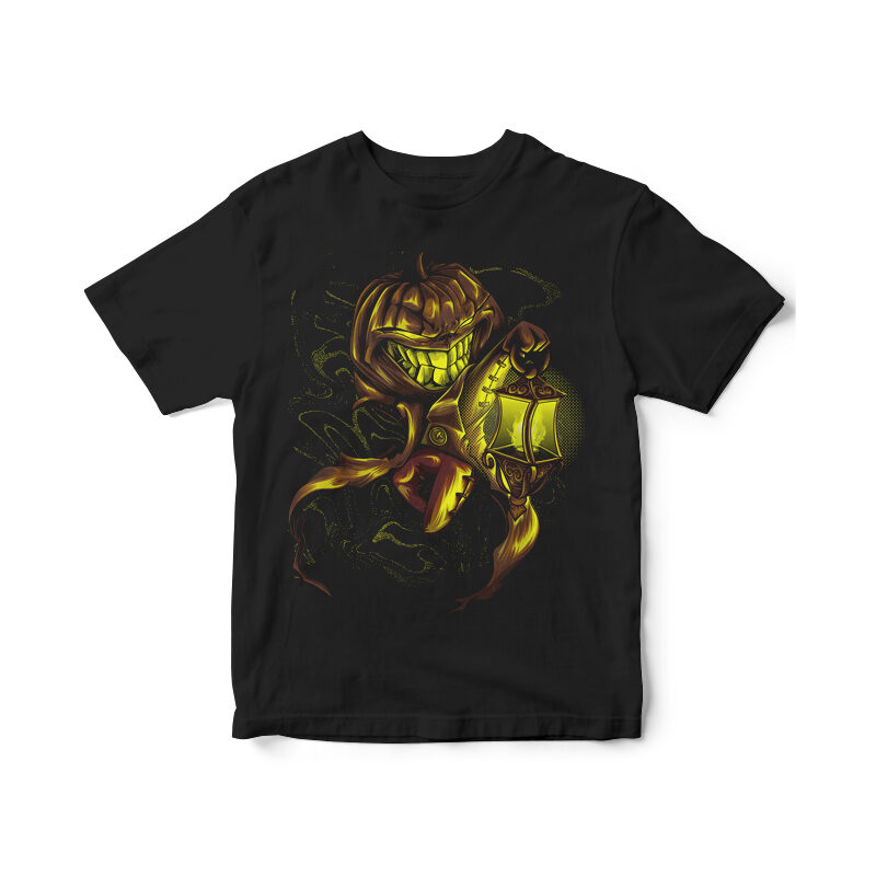 MR PUMKIN HALLOWEEN DESIGN TSHIRT