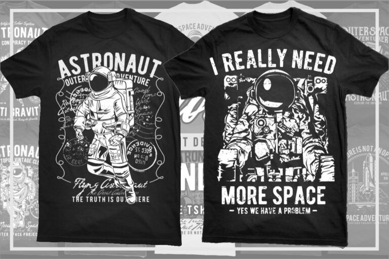 11 Astronaut Bundle - Buy t-shirt designs