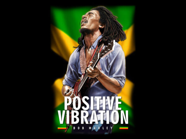 Positive vibration t shirt illustration