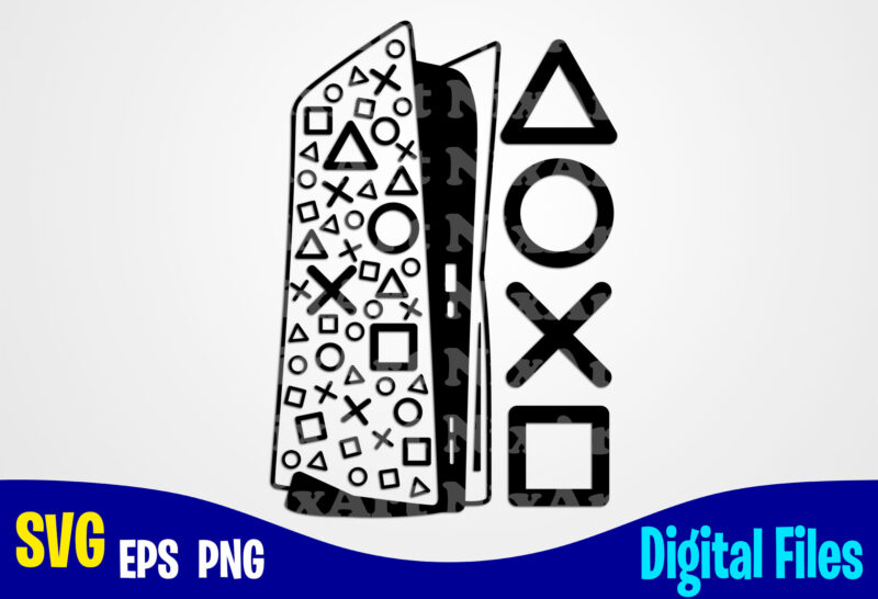 PS4, PS5, PalyStation, Play Station, PS4 svg, PlayStation svg, Funny Gamer design svg eps, png files for cutting machines and print t shirt designs for sale t-shirt design png