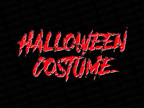 Halloween costume t-shirt design