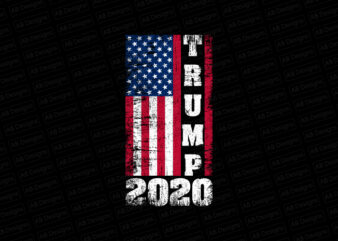 Trump 2020, American flag, USA flag, United state flag, USA trump flag T-Shirt Design