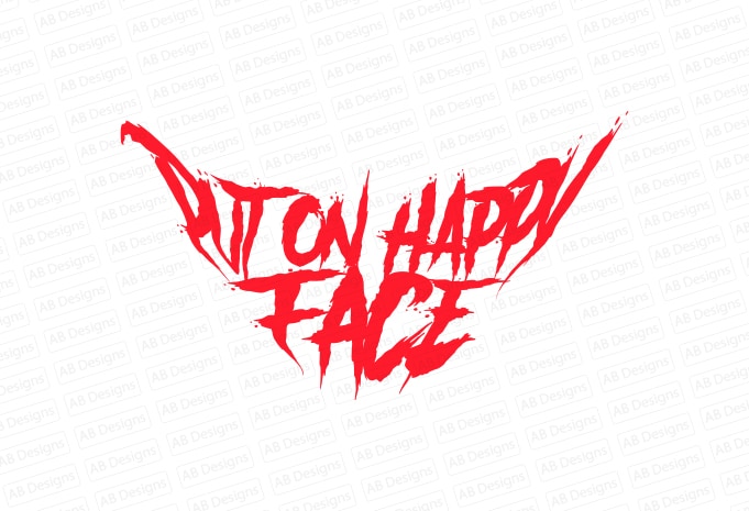 Put on happy face joker T-Shirt Design