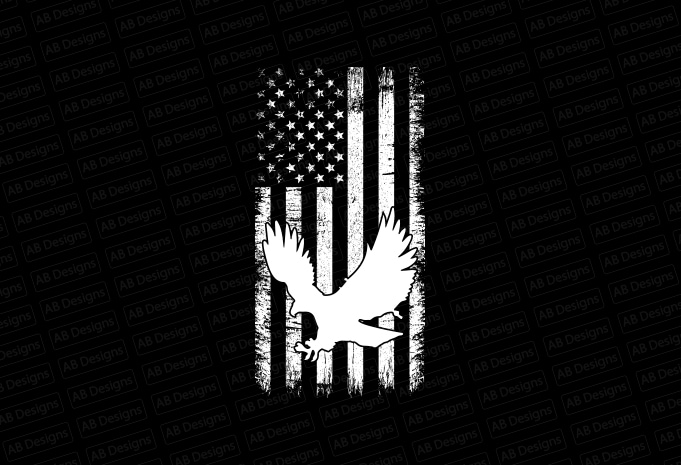American eagle flag, USA flag, United state flag, USA trump flag T-Shirt Design