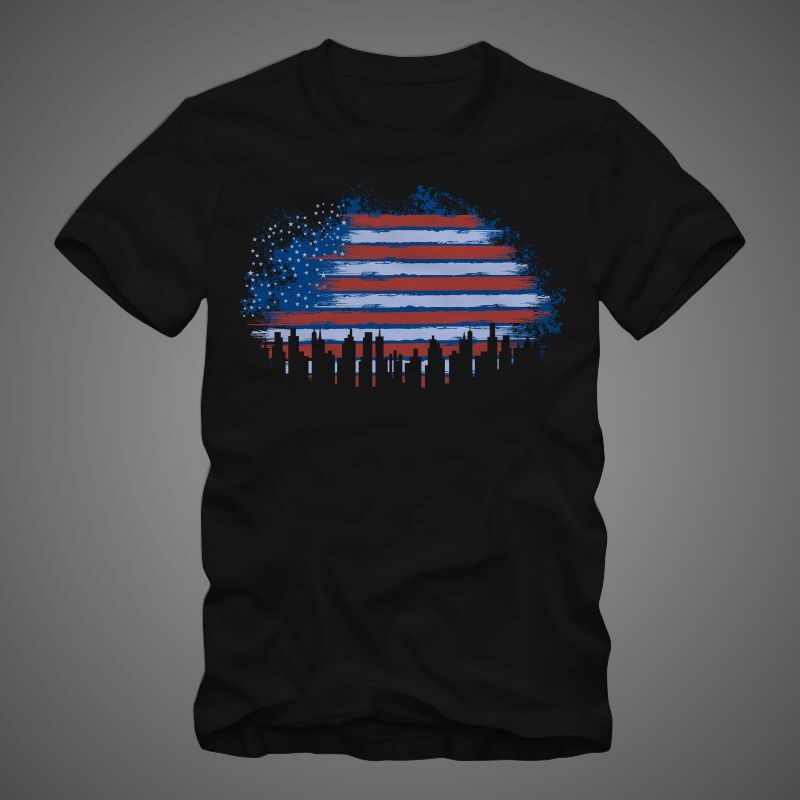 city – new york city – american city – american t shirt design for sale