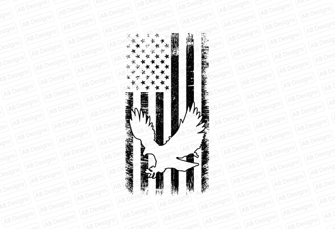 American eagle flag, USA flag, United state flag, USA trump flag T-Shirt Design